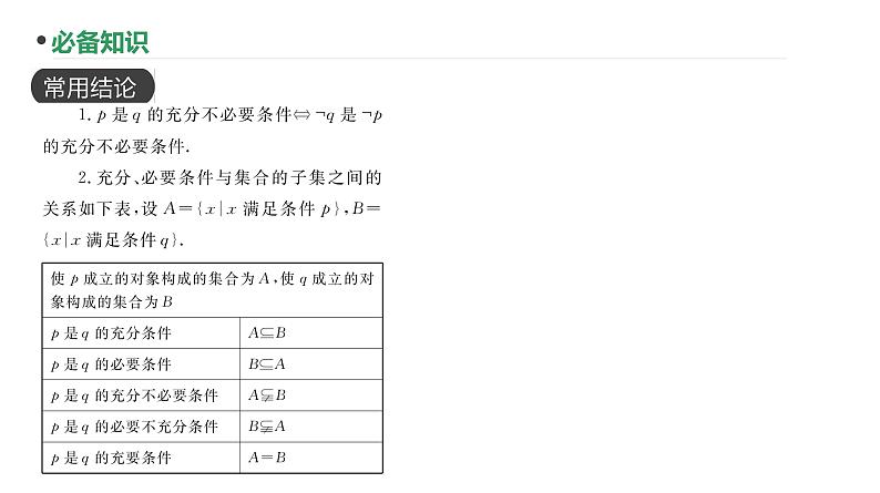 第2讲  充要条件课件-2025届高三数学一轮复习第3页