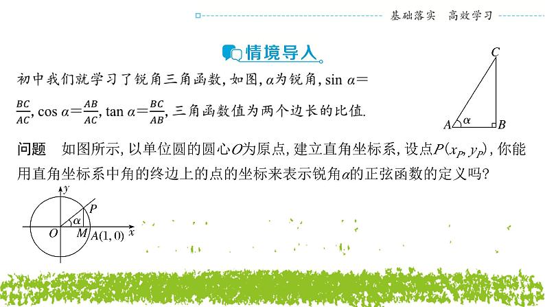 新人教A版 高中数学必修第一册 5.2.1《三角函数的概念（第一课时 三角函数的定义）》课件03