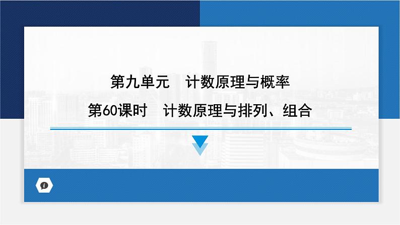 计数原理与排列、组合课件-2024届高考数学一轮复习第1页