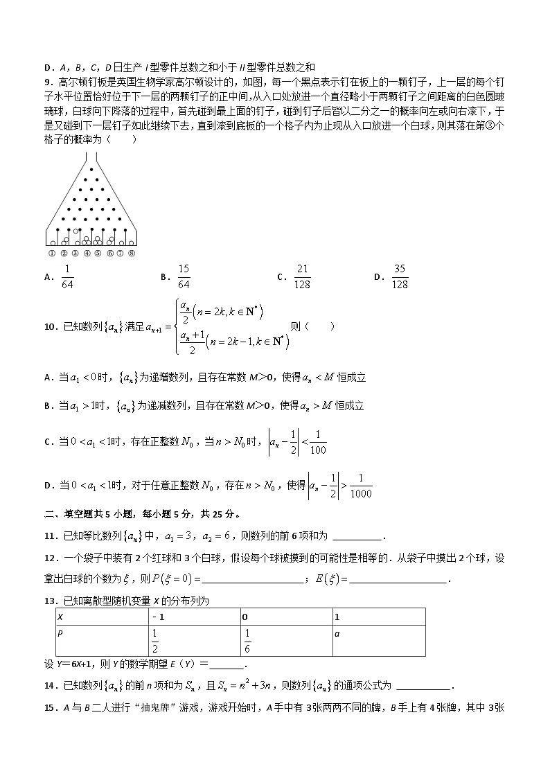 北京市北京师范大学燕化附属中学2023-2024学年高二下学期期中考试数学试卷(含答案)第2页