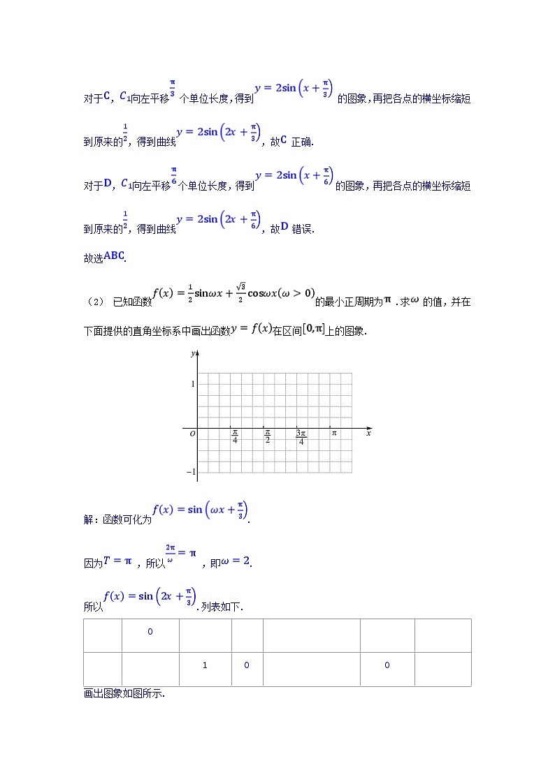 2025高考数学一轮考点突破训练第四章三角函数与解三角形4.5函数y=Asinωx+φ及三角函数的应用02