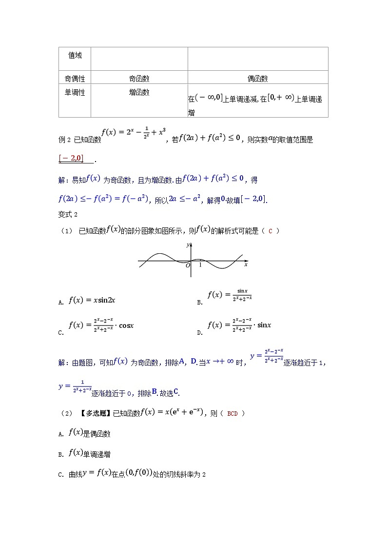 2025高考数学一轮考点突破训练第二章函数专题突破4几个特殊函数的图象与性质第3页
