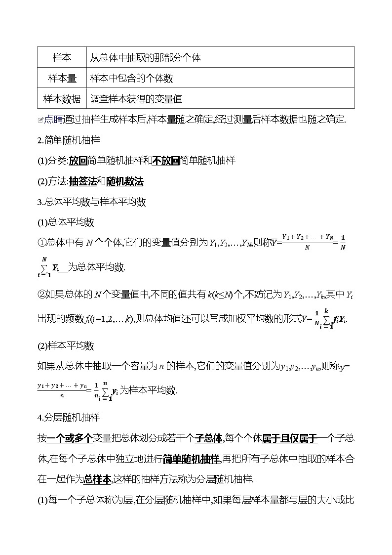 高考数学复习第十章　第一节　随机抽样（导学案）第2页