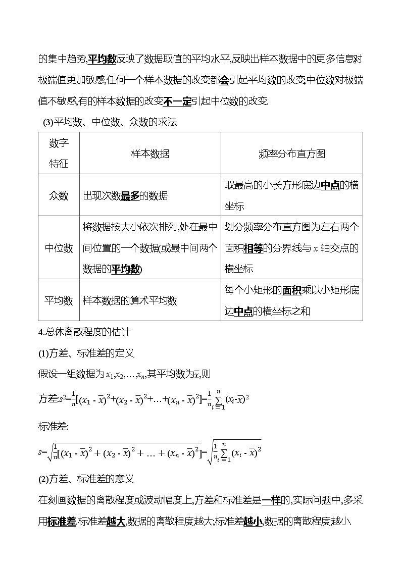 高考数学复习第十章　第二节　用样本估计总体（导学案）03
