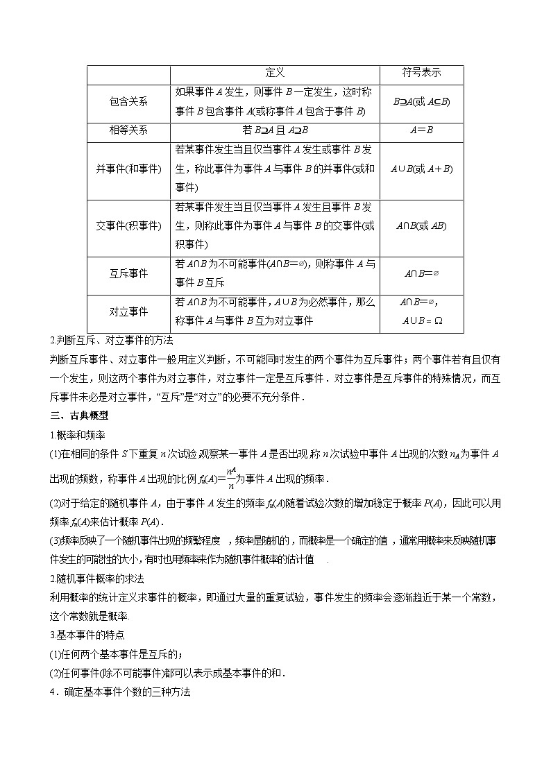 新人教版高二暑期数学衔接第05讲概率的计算(主干知识复习)讲义(学生版+解析)02