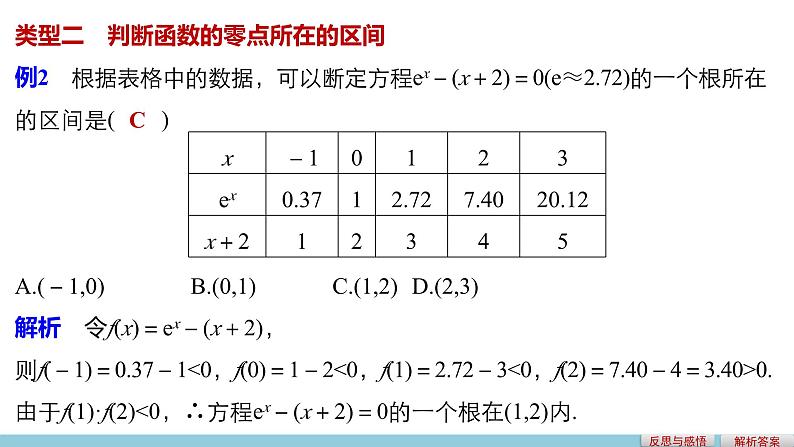 人教版高中数学必修第一册4.1.1利用函数性质判定方程解的存在（课件）第8页
