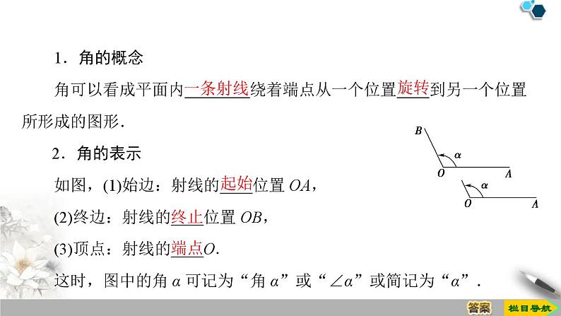 人教版高中数学必修第一册5.1.1任意角 （课件）04