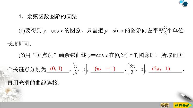 人教版高中数学必修第一册5.4.1正弦函数、余弦函数的图象 （课件）第6页