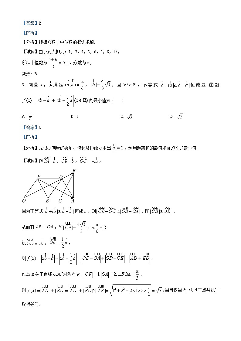 重庆市乌江新高考协作体2023-2024学年高二下学期第二阶段性学业质量联合调研抽测（5月）数学试题 Word版含解析第3页