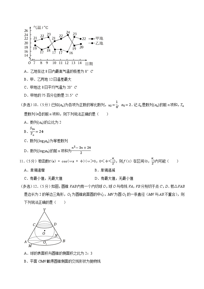 2022-2023学年江苏省南京师大附中高二（下）期末数学试卷02
