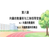 高中数学RJB必修第三册 8.1.1 向量数量积的概念 PPT课件