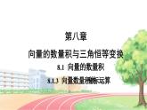 高中數(shù)學(xué)RJB必修第三冊(cè) 8.1.3 向量數(shù)量積的坐標(biāo)運(yùn)算 PPT課件