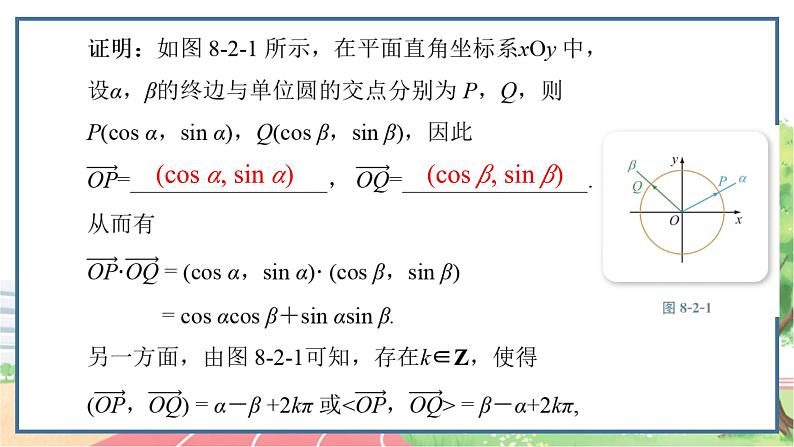 高中数学RJB必修第三册 8.2.1 两角和与差的余弦 PPT课件05