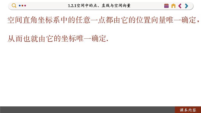 高中RJB数学选择性必修第一册 1.2.1空间中的点、直线与空间向量 PPT课件06