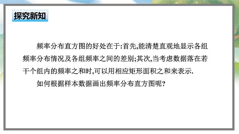 高中BSD数学必修第一册 6.3.2 频率分布直方图 PPT课件04