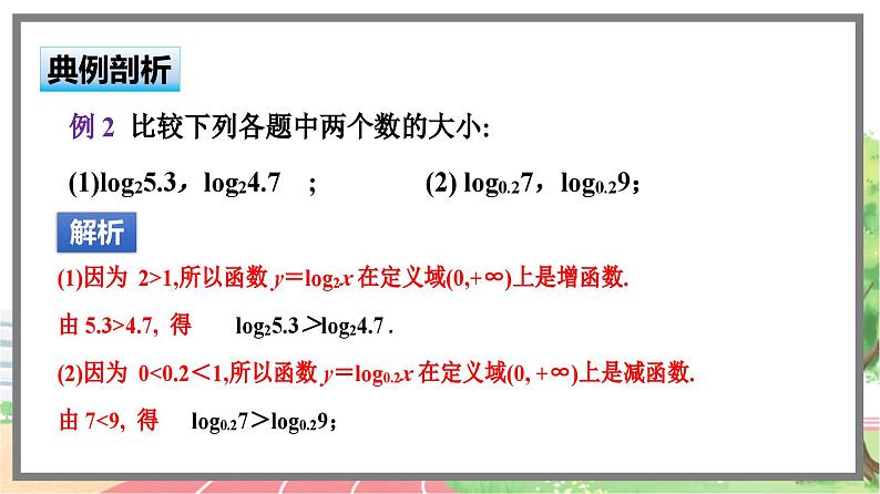 高中BSD数学必修第一册 4.3.3 对数函数y=logax的图象和性质 PPT课件06
