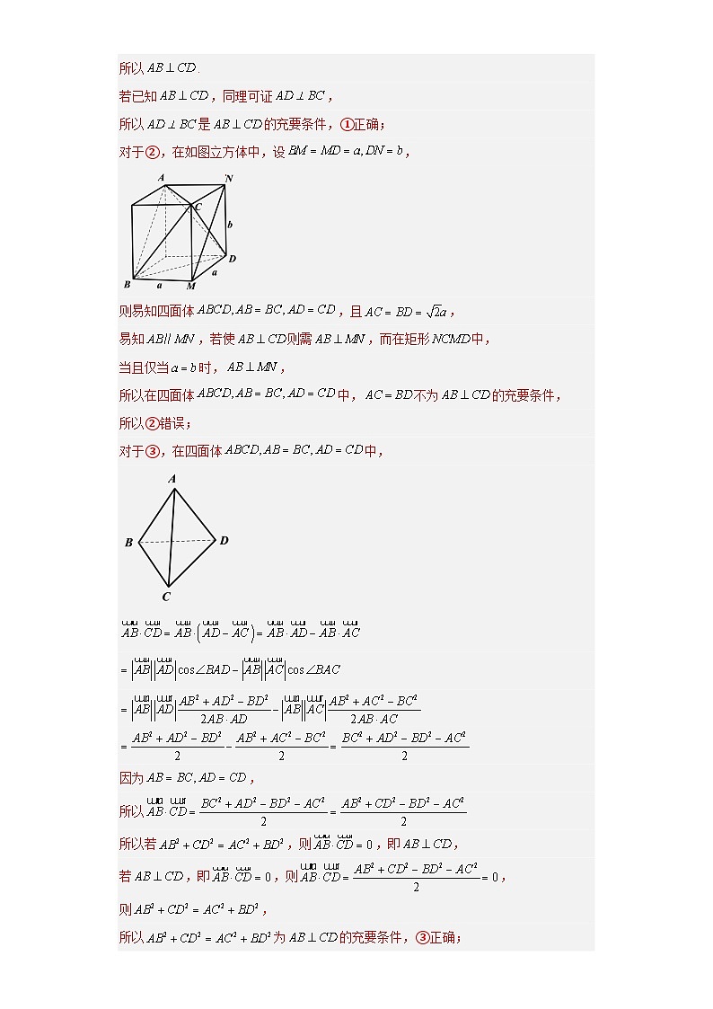 专题08 空间向量与立体几何（15区新题速递）（教师卷）- 2024年高考数学一模试题分类汇编（上海专用）第2页