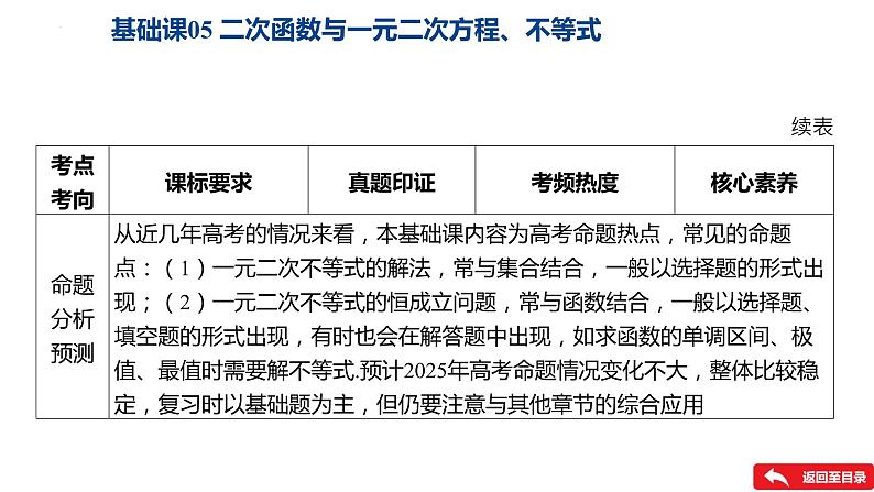 二次函数与一元二次方程、不等式课件-2025届高三数学一轮复习第3页