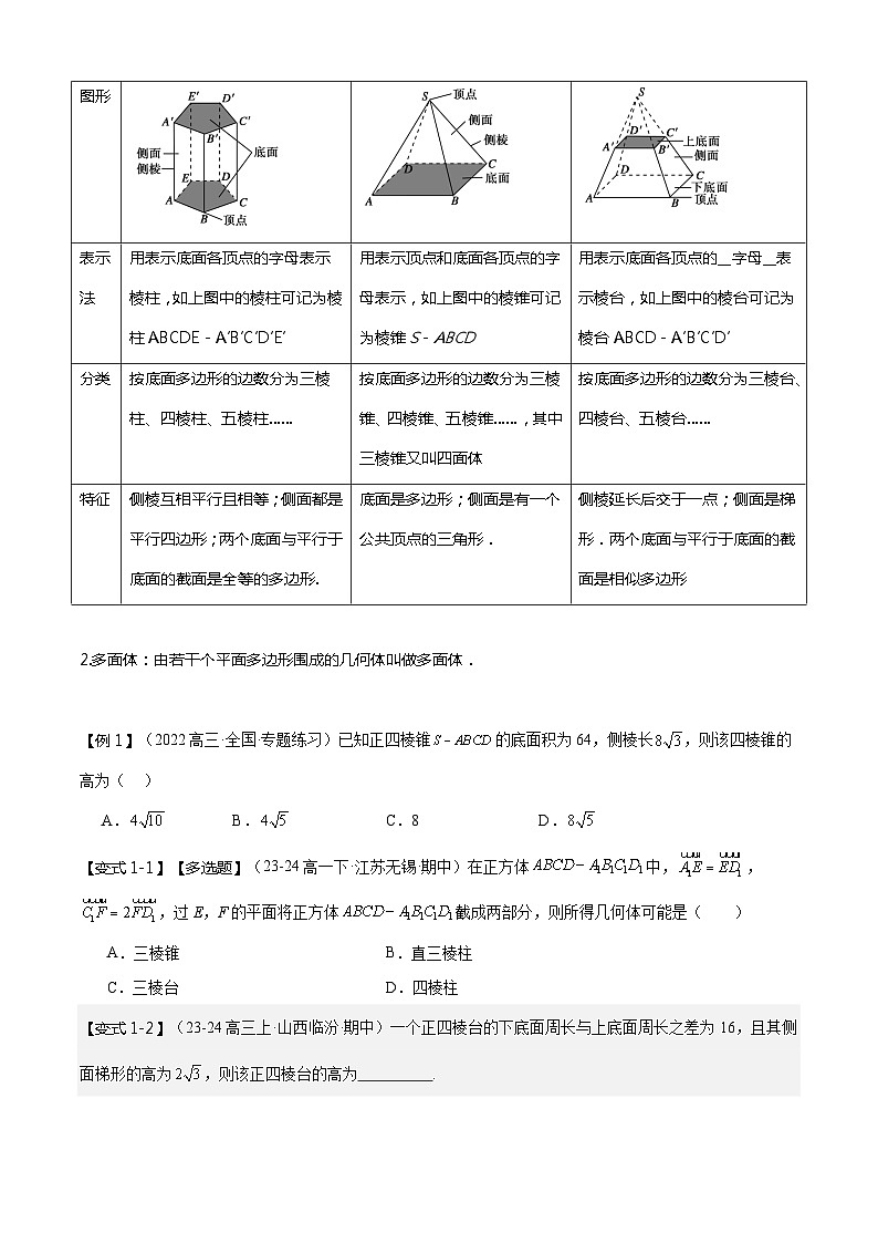 专题05 立体几何初步（考点清单，15题型解读）（原卷+解析）03