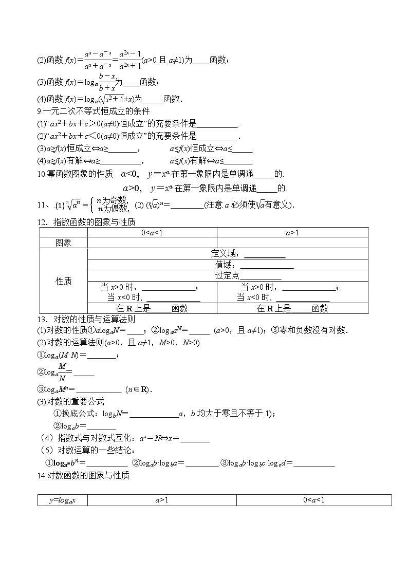 2024届高考数学复习知识梳理-2025新高考数学专题第3页