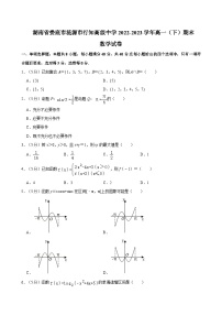 湖南省娄底市涟源市行知高级中学2022-2023学年高一下学期期末数学试卷
