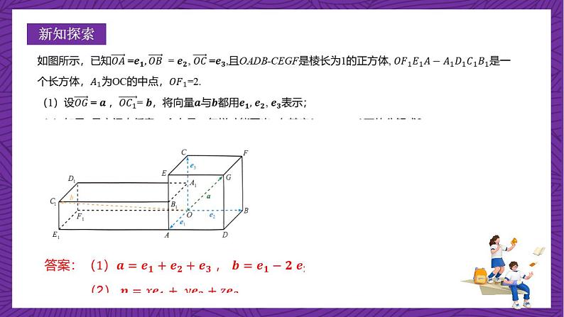人教B版高中数学选择性必修第一册1.1.3《空间向量的坐标与空间直角坐标系》课件+分层练习05
