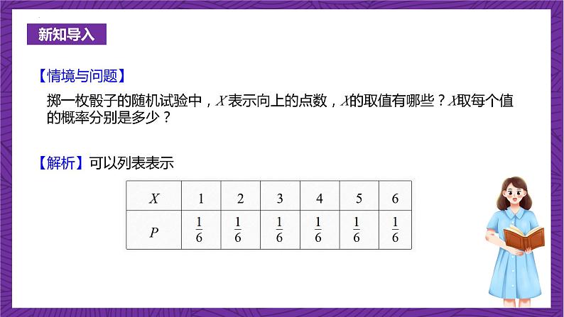 人教B版高中数学选择性必修第二册4.2.2《离散型随机变量的分布列》（同步课件）第3页