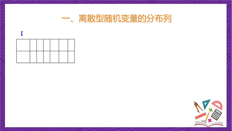 人教B版高中数学选择性必修第二册4.2.2《离散型随机变量的分布列》（同步课件）第6页