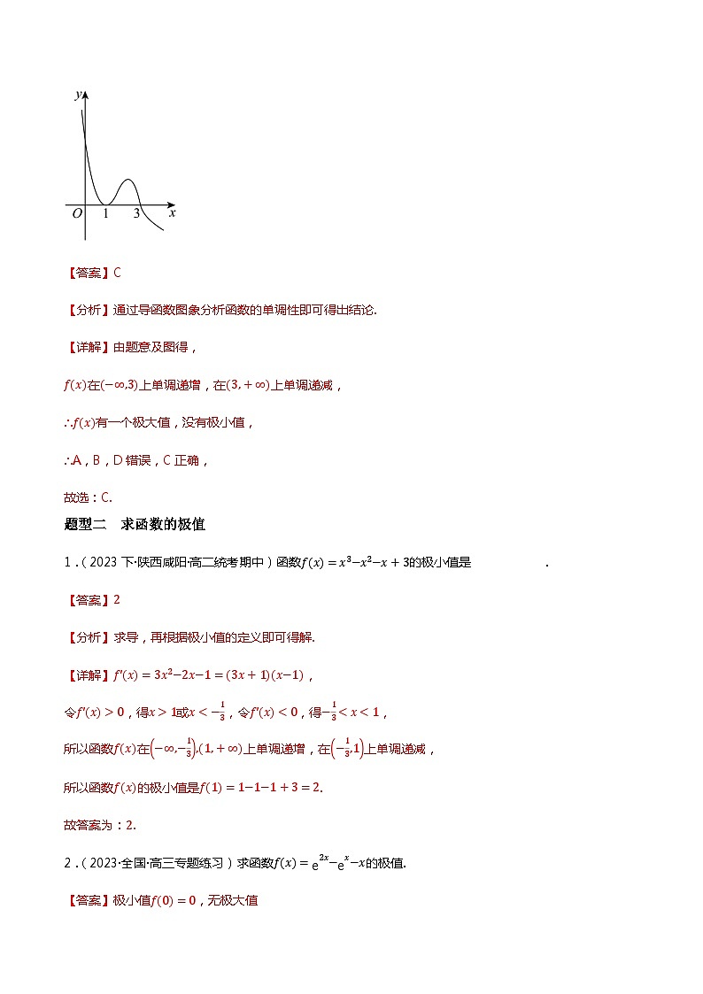 人教B版选择性必修第三册6.2.2《导数与函数的极值、最值》（第1.2课时）课件+分层练习03