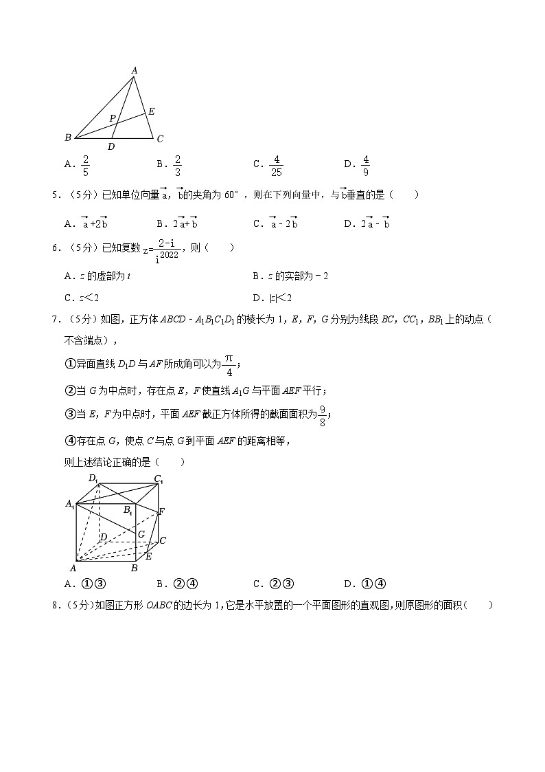 广西南宁市马山县第三高级中学2023-2024学年高一（下）期中数学试卷第2页