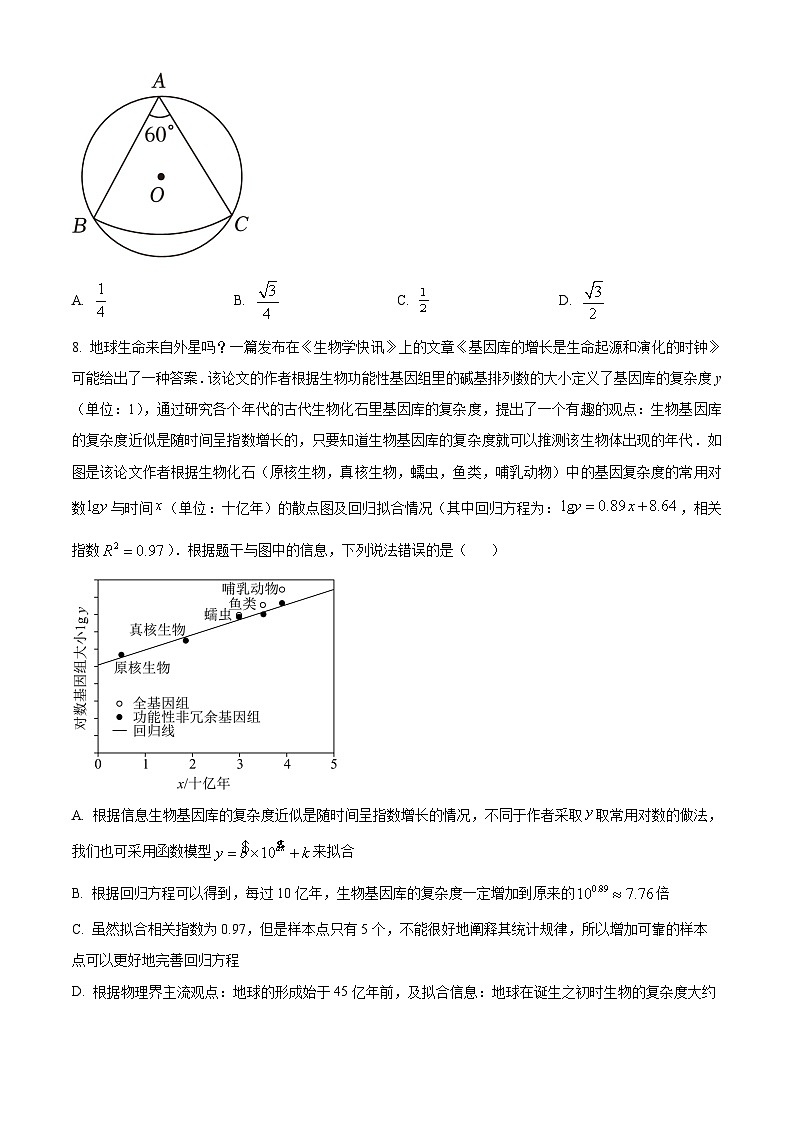 四川省成都外国语学校2024届高三下学期高考模拟（六）理科数学试题（Word版附解析）02