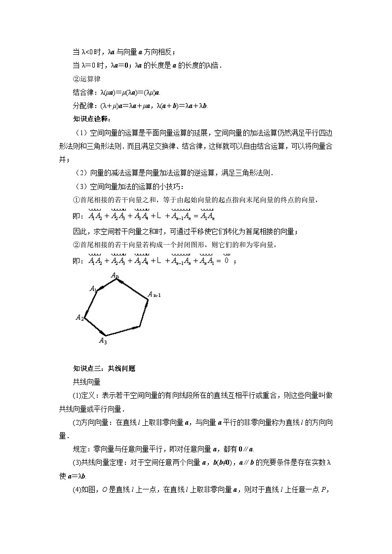 1.1 空间向量及其运算（原卷版）第2页