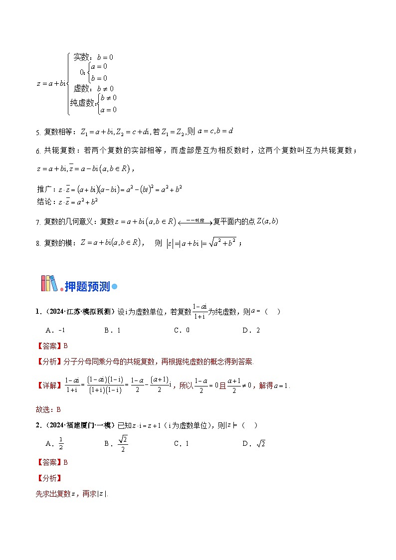 综合备战2025年高考数学- 复数专题复习（新高考通用）03