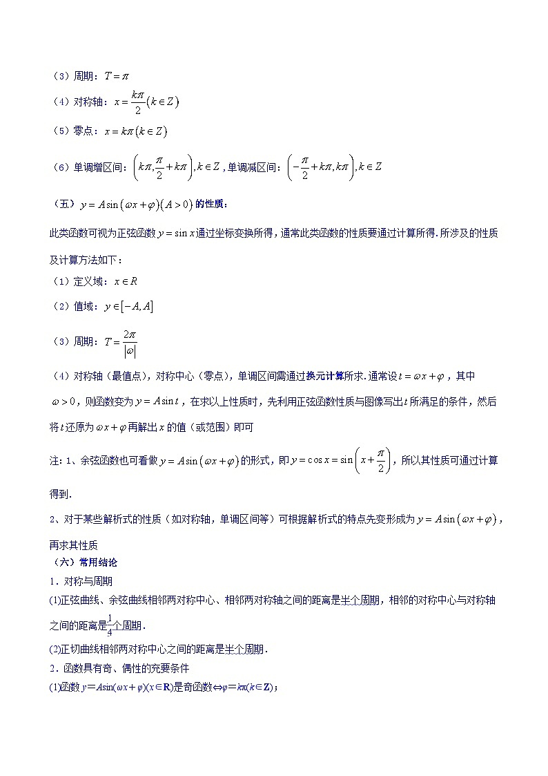 高考数学命题热点聚焦与扩展(通用版)专题20三角函数的图象和性质【原卷版+解析】03
