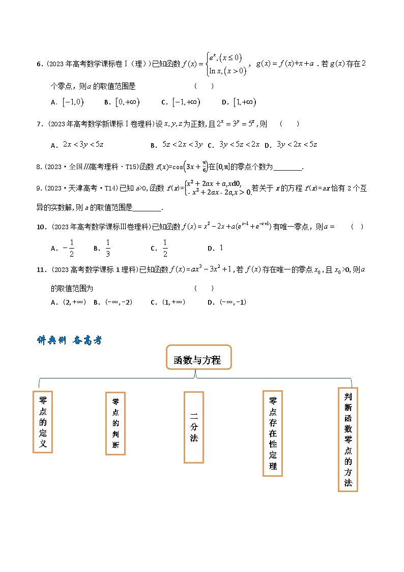 高考数学一轮复习题型讲解+专题训练(新高考专用)专题12函数与方程(原卷版+解析)第2页