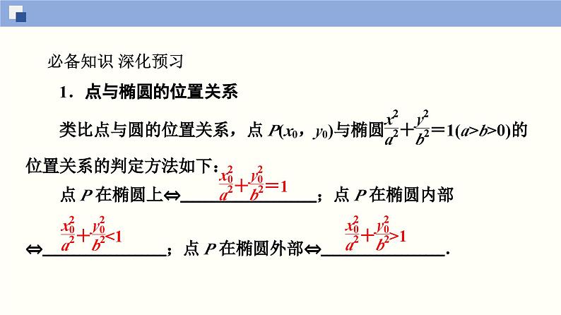 高二数学同步精品课堂(新教材人教A版选择性必修第一册)3.1.2 椭圆的简单几何性质(第2课时)（课件）04
