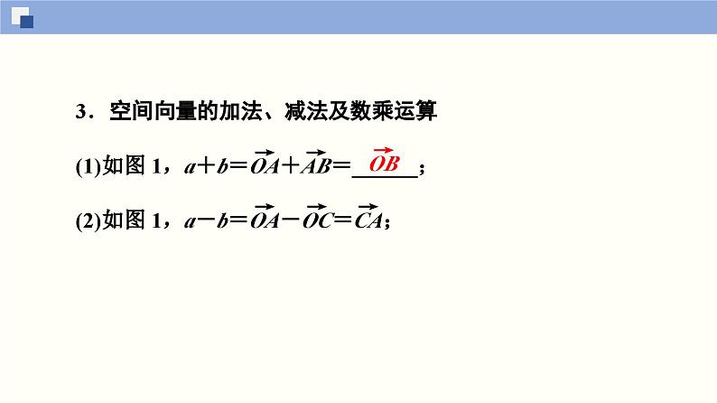高二数学同步精品课堂(新教材人教A版选择性必修第一册)1.1.1 空间向量及其线性运算（课件）06