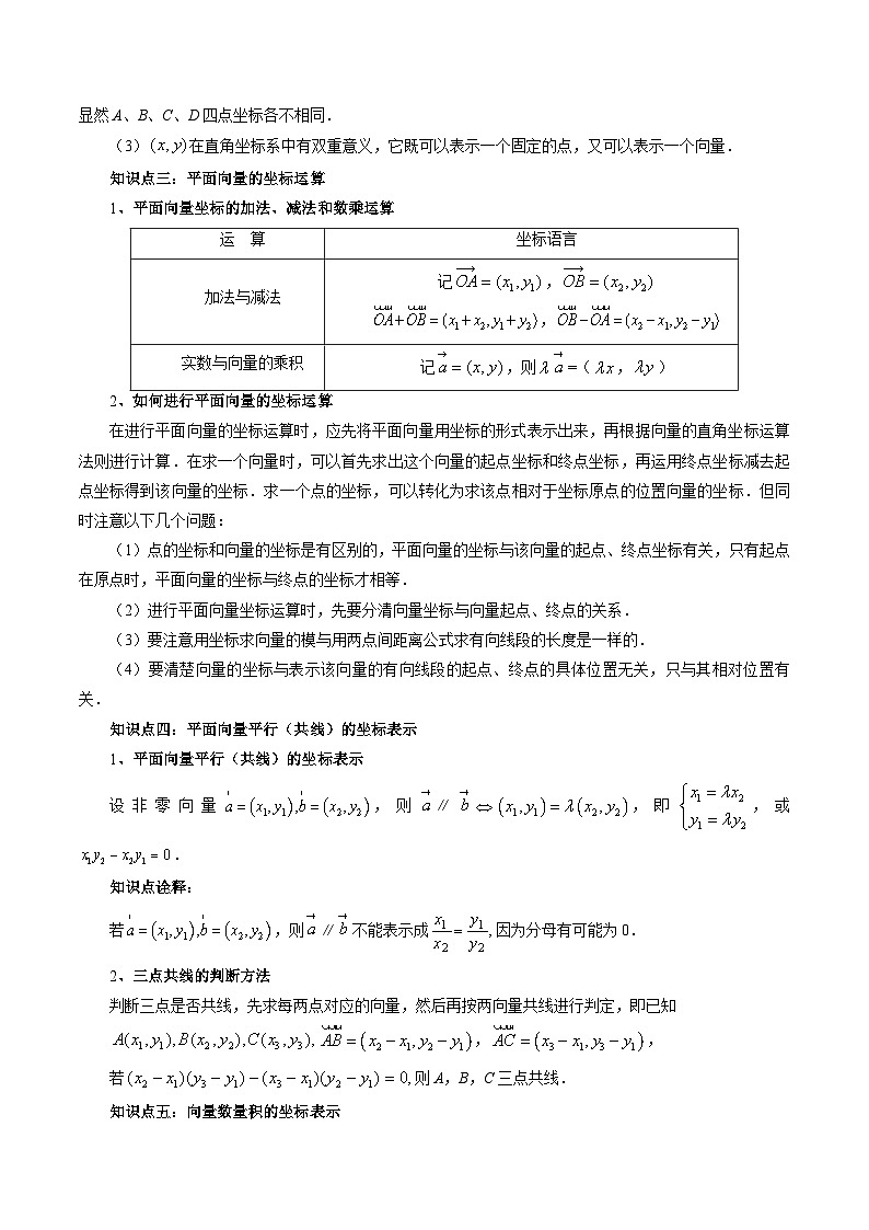 【寒假自学课】苏教版2024年高一数学寒假第08讲向量基本定理及坐标表示(原卷版+解析)03