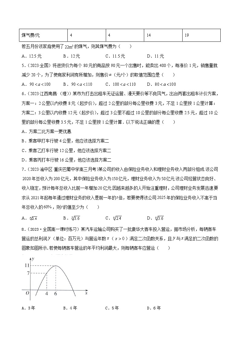 新高考高中数学核心知识点全透视专题3.10函数的应用(一)(专题训练卷)(原卷版+解析)第2页