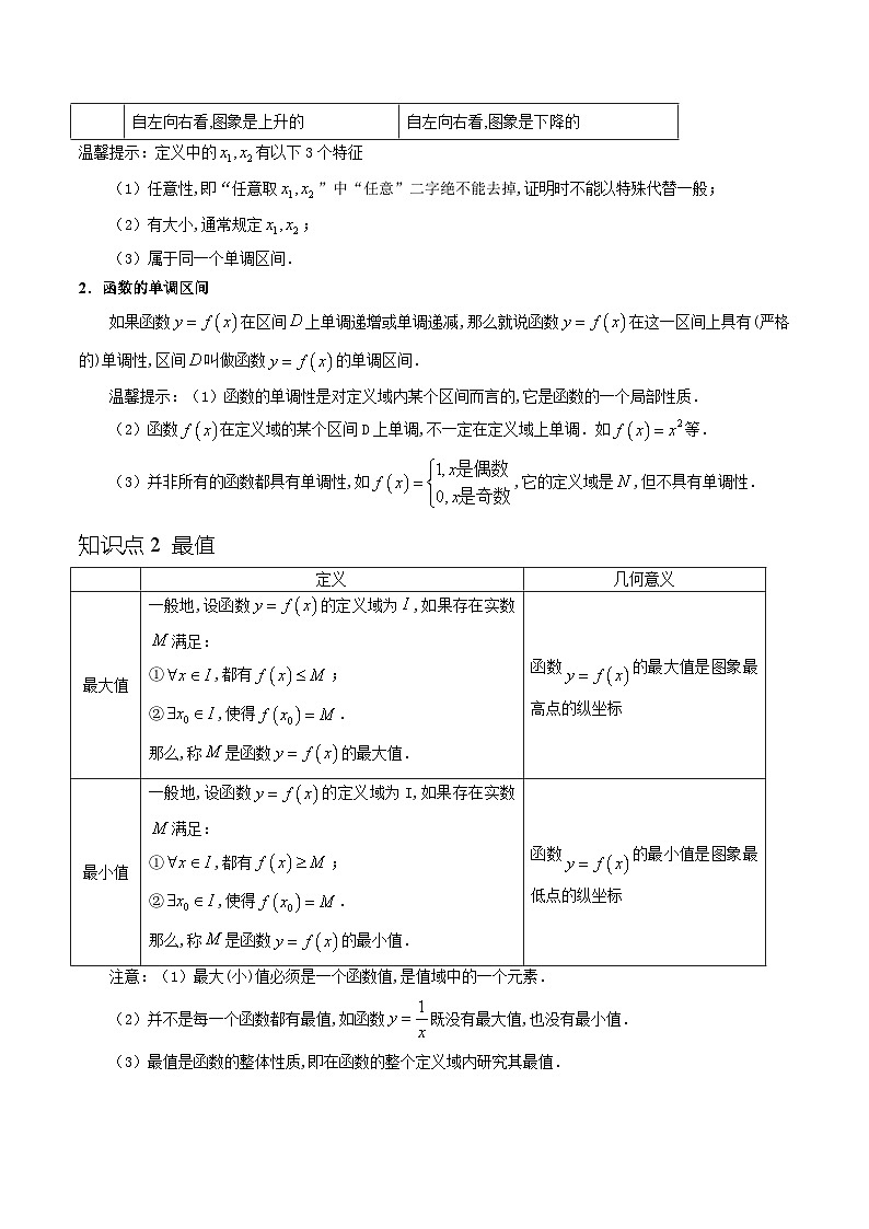 3.2.1 单调性与最大（小）值（八种常考题型）（原卷版）第2页