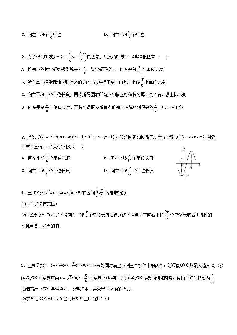 （人教版）初升高数学暑假衔接高一预习-专题强化2《三角函数》全章考点梳理（学生版+教师版）03