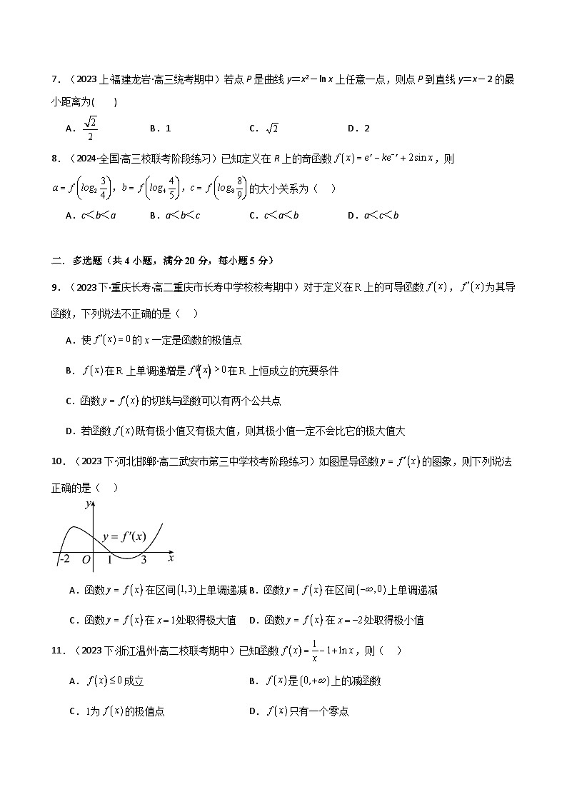 2024-2025 学年高中数学人教A版选择性必修二专题5.5 一元函数的导数及其应用（基础巩固卷）02