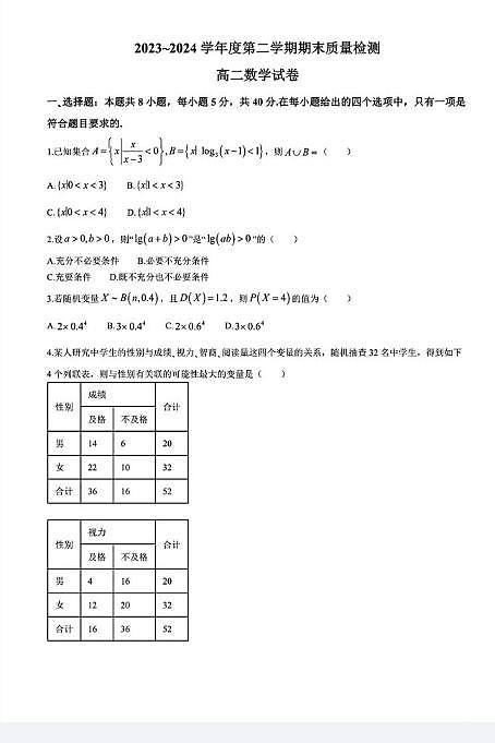 数学丨湖北省武汉市江岸区2025届高三7月期末考试数学试卷及答案01