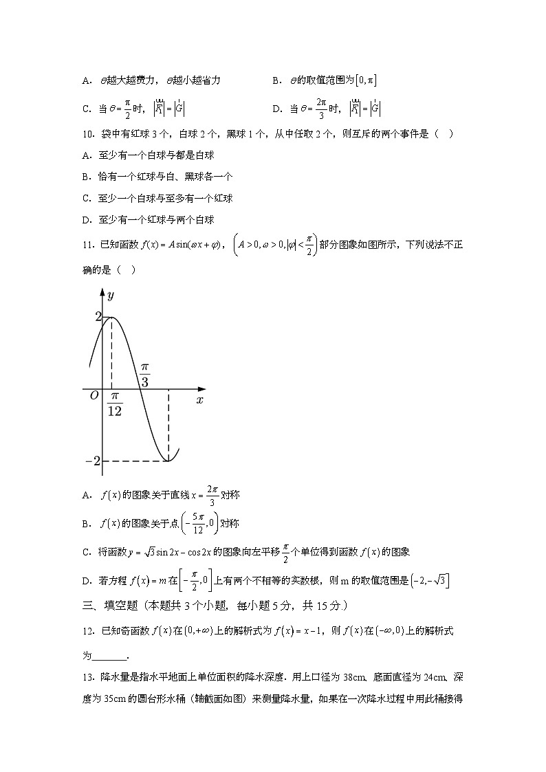 云南省保山市2023-2024学年高一下学期第二次（6月）月考 数学试题（含解析）第3页