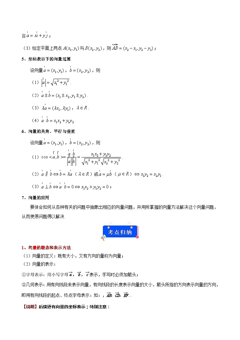 专题01 向量的概念和线性运算（考点解读+考点归纳+10类题型）（原卷版）第3页