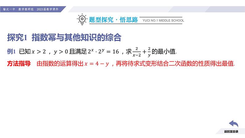 高一数学同步优品讲练课件（人教A版2019必修第一册）第四章 指数函数与对数函数（习题课 指数与指数函数的综合应用）（课件）第6页