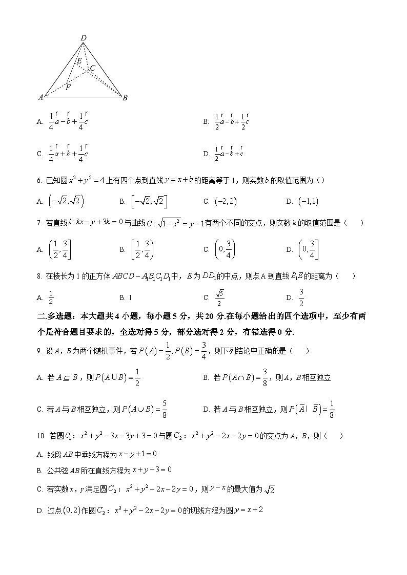 四川省眉山市东坡区2023-2024学年高一下学期6月期末联合考试数学试题（原卷版+解析版）02