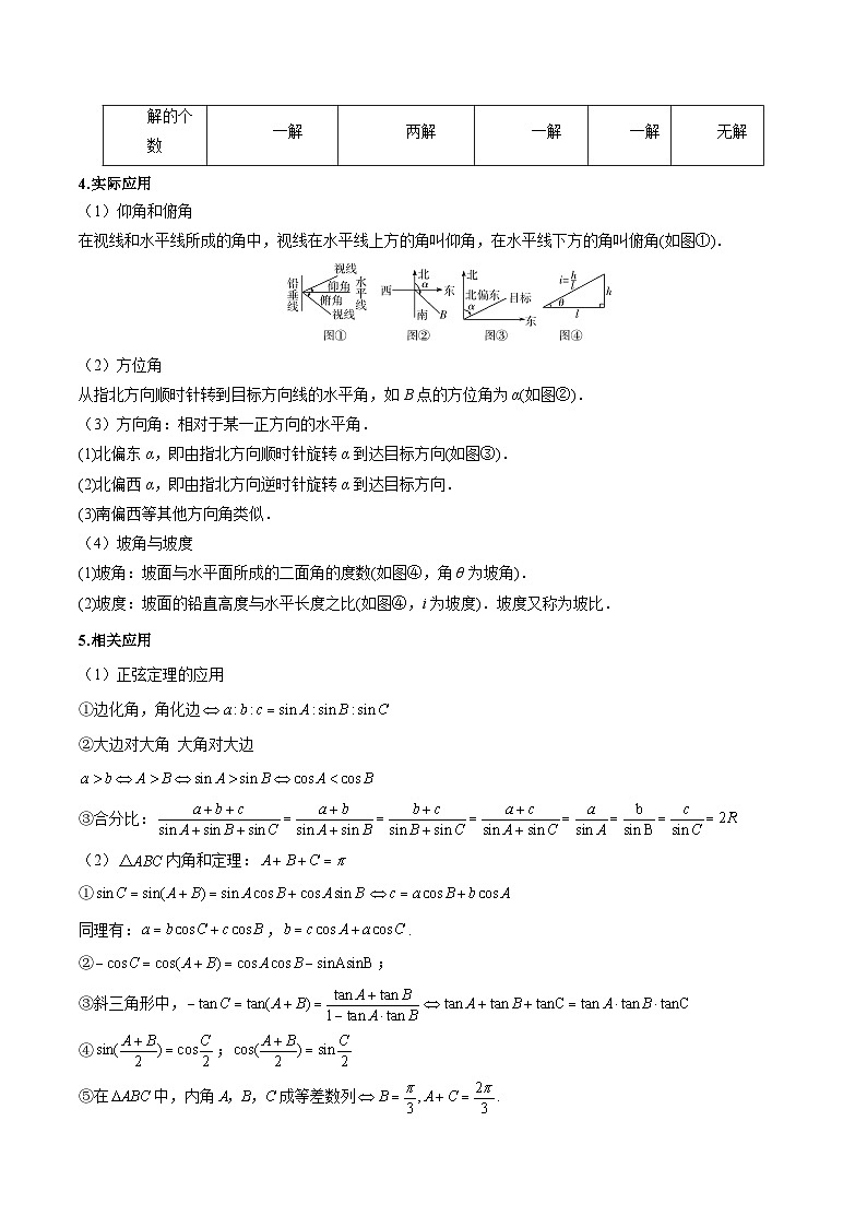 高考数学大一轮复习精讲精练(新高考地区)4.5解三角形6大常考题型(精讲)(原卷版+解析)第2页