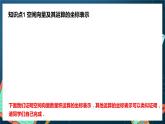 人教A版数学高二选择性必修第一册 1.3.2 空间向量运算的坐标表示 课件+教案