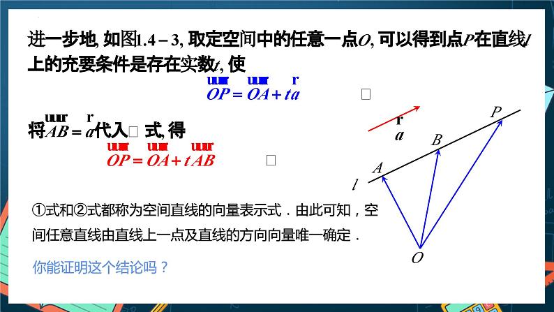 人教A版数学高二选择性必修第一册 1.4.1 用空间向量研究直线、平面的位置关系 第1课时 课件+教案08